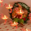 Girlanda Solarna Ogrodowa Ozdobna Łańcuch Świetlny Flamingi Podgląd zdjęcia produktu 6
