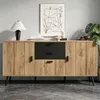 Merax Sideboard Kommode mit 2 Schubladen und 3 Türen, Produktbild-Vorschau 4