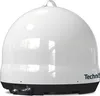 A white dome-shaped satellite dish with a black base, shown in a studio setting against a white background. Produktbild-Vorschau
