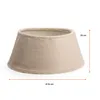 Weihnachtsbaumrock 56 x 25 cm aus Plüsch Stoff - beige - Produktbild-Vorschau 3