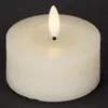 LED Teelichter 7x6cm mit Timer Wachs 2 Stück Creme / Produktbild-Vorschau 10