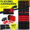 MASKO® Wandregal + Stapelboxen + Werkzeughalter | 45 tlg Produktbild-Vorschau 5