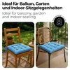 Sitzkissen Stuhlkissen Indoor & Outdoor 4er Set 40x40 cm - Produktbild-Vorschau 4