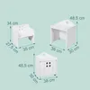 Set da pranzo per bambini Relaxdays, 2 pezzi, tavolo e Anteprima dell’immagine prodotto 4