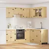vidaXL Armadio SKI, 8 pezzi, color miele, legno di pino Anteprima dell’immagine prodotto 2