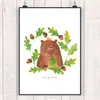 Mr. & Mrs. Panda Bild Bär König DIN A5 - Weiß - Geschenk, Produktbild-Vorschau 2