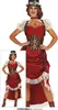 A woman wearing a steampunk-inspired dress, shown in two different views. Náhled obrázku produktu