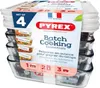 Satz Pyrexkannen 4 Stück, 4X1,5L, Glas Produktbild-Vorschau 3