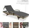 Chaise longue en rotin et aluminium Océane - marron naturel Voir les images du produit 3