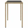 5-tlg. Garten-Essgruppe mit Kissen Beige Poly Rattan Produktbild-Vorschau 10