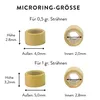 hair2heart microring con silicone per estensioni di capelli Anteprima dell’immagine prodotto 2