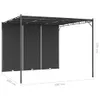 Padiglione da giardino con tenda laterale 3x3x2,25 m Anteprima dell’immagine prodotto 8