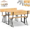 holz4home® Bierzeltgarnitur 3-teilig aus Holz I 117 x 45,5 Produktbild-Vorschau 1
