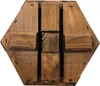 HolzGarden 5 ks Drevený Kvetináč 30x20x26 cm Šesťuholníkový Náhľad obrázku produktu 3