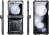 Multiple views of a black rugged phone case with a kickstand. Produktbild-Vorschau