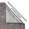A corner of a roll of painter's fleece (Malervlies) is peeled back to reveal the anti-slip backing. Produktbild-Vorschau