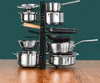 Teleskop Pfannen Organizer mit 12 Ablagen - Topfdeckel Produktbild-Vorschau 12