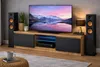 Meuble TV 140 cm, chêne LanceLot, noir, façade avec Voir les images du produit 1