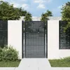 A garden gate in an outdoor setting with a stone wall and greenery. Produktbild-Vorschau