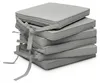 Beautissu 6er Set Loft SK Stuhlkissen Hellgrau, 45x40x5cm Produktbild-Vorschau 1