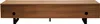 A front view of a rectangular TV stand made of dark wood with black legs. Anteprima dell’immagine prodotto