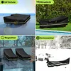 210*75*40*80cm (L*W*FH*BH) 420D Gartenliege Abdeckung Produktbild-Vorschau 5