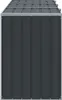 A top-down view of a dark gray trash can enclosure. Produktbild-Vorschau