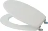 MSV WC Sitz Toilettendeckel MDF Holzkern "Uni weiß" Produktbild-Vorschau 2