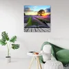 Leinwandbild landschaften - violett 30x30 cm Feeby lila Produktbild-Vorschau 2