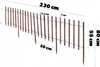 KADAX Obrzeże Palisada Ogrodowa 230 cm Płot Drewniany Podgląd zdjęcia produktu 3