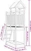 vidaXL Hrací věž hnědá 52,5 x 110,5 x 215 cm Borovicový Náhled obrázku produktu 6