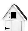 Armoire de jardin en bois [blanche], résistante à l'eau, Voir les images du produit 10