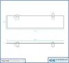 Harbour Housewares Schwebende Glas-Badezimmerregale – 60 cm Produktbild-Vorschau 6