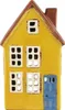 LS-LebenStil Teelichthaus Lichterhaus Nyhavn 19cm Gelb Produktbild-Vorschau 2