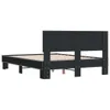 vidaXL Bettgestell Schwarz 120x200 cm Holzwerkstoff und Produktbild-Vorschau 5