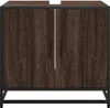 Hochwertig Waschbeckenunterschrank Braun Eichen-Optik Produktbild-Vorschau 5