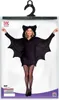 Kostüm "Fledermaus" für Damen | Kleid mit Kapuze Schwarz Produktbild-Vorschau 4
