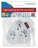 Esperanza - Distribuidor de enchufes eléctrico, 3 enchufes, Vista previa de la imagen del producto 2
