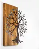 Wallity, Agac 5, Wanddeko, Nussbaum, Metall, 58 x 58 cm Produktbild-Vorschau 6