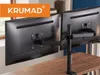 KRUMAD Monitorhouder voor 2 monitoren, 13–27 inch, dubbele Productafbeelding-voorbeeld 2