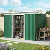 Abri de jardin Outsunny avec porte coulissante, en acier, Voir les images du produit 2