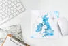 MuchoWow® Mauspad Mousepad England - Weltkarte - Blau 20x20 Produktbild-Vorschau 5