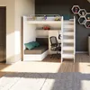 Marlux-Meble Hochbett JSM-7 90x200 TREPPE RECHTS mit Produktbild-Vorschau 1