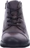 A close-up front view of a brown leather boot. Produktbild-Vorschau