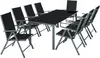 A dining set with a table and chairs, shown from a slightly elevated angle. Voir les images du produit