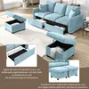 Merax Ecksofa U-Form mit Schlaffunktion und Stauraum, Produktbild-Vorschau 4