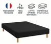 SOMMIER TAPISSIER NOIR 120x190 cm | FABRICATION FRANÇAISE Voir les images du produit 2