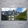 Glasbilder 120x60 Wandbild Druck auf Glas Gebirge Berg See Produktbild-Vorschau 2