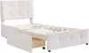 ProximaX Einzelbett 90x200 cm mit 2 Schubladen – Samtstoff Produktbild-Vorschau 13
