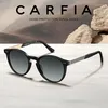 CARFIA Vintage Runde Sonnenbrille Damen Polarisiert Produktbild-Vorschau 2